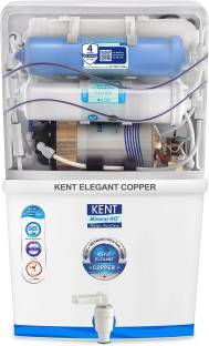 KENT Elegant Copper 8 L RO + UV + UF + TDS Control + UV in Tank + Copper Water Purifier