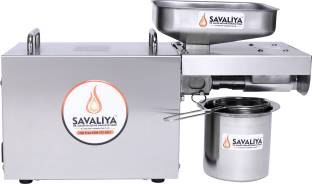 Savaliya Industries Stainless Steel Home Use Cold Press Oil Maker Machine 750 W Food Processor