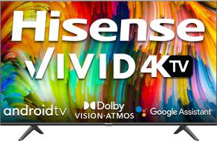 Hisense A6GE Series 108 cm (43 inch) Ultra HD (4K) LED Smart Android TV with Dolby Vision and Dolby At...
