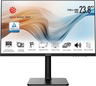 MSI 24 inch Full HD LED Backlit IPS Panel Speakers,TypeC,Height Adjustable Monitor (Modern MD241P)