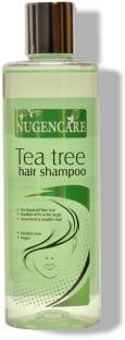 nugencare Tea Tree Scalp Care Dandruff Removal Treatment Shampoo, Gently Cleanses Dandruff & Flakes, Enriched with Tea Tree oil, for reducing itching, irritation & dryness of scalp