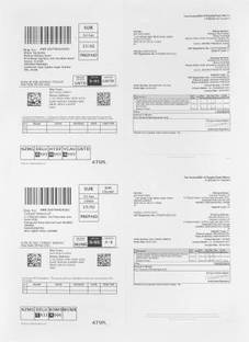GORISHI Easyship Matt Sticky Labels (A4 Size Sheet with 4 Pre ...