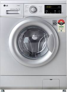 LG 7 kg Steam Fully Automatic Front Load Washing Machine with In-built Heater Silver