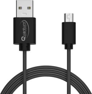 QUANTUM Micro USB Cable 2.4 A 1 m Metal Braided S2 1m 2.4 A Compatible with Mobile & tablet