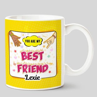 LEXIE Coffee Mug Cup featuring the name in photos of sign letters 