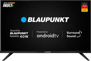 Add to Compare Blaupunkt Cybersound 106 cm (42 inch) Full HD LED Smart Android TV with 40W Speaker 4.412,075 Ratings & 2,709 Reviews Operating System: Android Full HD 1920 x 1080 Pixels 1 Year Warranty on Product & 6 Months on Accessories ₹16,999 ₹29,999 43% off Free delivery by Today Upto ₹11,000 Off on Exchange No Cost EMI from ₹2,834/month