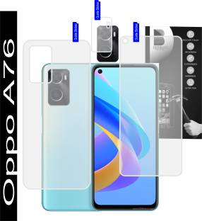 DESIBUZZ Front and Back Screen Guard for Oppo A76, Camera lens