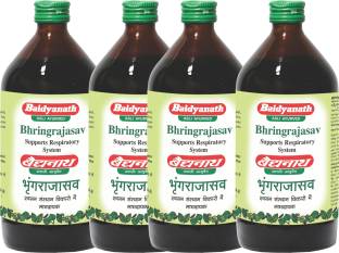 Baidyanath Bhringrajasava 450 ml Combo | Support Respiratory System - (Pack Of 4)