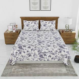 DE CAMA 300 TC Cotton Queen Printed Flat Bedsheet Flat (L x W): 274 cm x 228 cm Material: Cotton Includes: Number of Bedsheets: 1 Thread Count: 300 Color: Grey ₹1,050 ₹1,620 35% off
