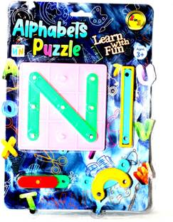 Globular Education Plastic Alphabets Puzzle Toys ABCD learning toy multicolor