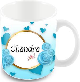 Tuelip Printed Design of Name "Chandra" Ceramic Coffee Mug Price in India -  Buy Tuelip Printed Design of Name "Chandra" Ceramic Coffee Mug online at  Flipkart.com