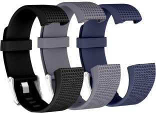 Wepro Bands Compatible with Fitbit Charge 2 HR 3-Pack Adjustable Wrist Replacement Band for Women Men 