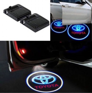 Soondar Universal Wireless Car Door Led Projector Light Horse Operated by AAA Batteries Wireless Led Car Door Lights with Magnet Sensor Auto On/Off 