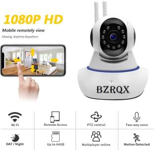 Bzrqx Mini Security Double Antenna Auto Rotating 1080p Night Vision Mobile CCTV Wifi Live Streaming Sp...