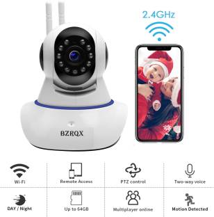 Bzrqx Mini Security CCTV 1080p Wifi Double Antenna Auto Rotating Night Vision Mobile Live Streaming Sp...