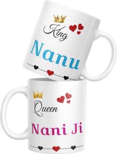 TrendoPrint Printed Nanu & Nani Ji Couple Coffee Cup (11oz) (Fm-132)  Ceramic Coffee Mug Price in India - Buy TrendoPrint Printed Nanu & Nani Ji  Couple Coffee Cup (11oz) (Fm-132) Ceramic Coffee