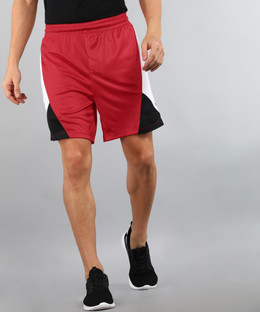 NIKE Color Block Men Red Sports Shorts 