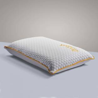 SleepyCat Bamboo Fabric Standard Size (25x16 inches) Memory Foam Solid Orthopaedic Pillow Pack of 2