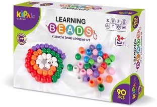 Preschool Activities and Daycare Toys 70 Pcs Montessori Lacing Threading Toy Geometric Shaped Large Beads for Kids Crafts Autism Learning Materials and Fine Motor Skills Toys for 3 4 5 6 Year Old 