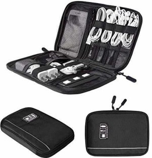Charger BAGSMART Electronics Travel Organizer Bag Hard Drive Case for Various USB Cable Phone Dark Grey 