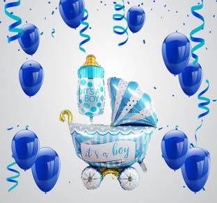 Flipkart Com Experiencesaga Printed 32 Inch It S A Boy Pram Bottle Foil Balloons For Welcome Baby Shower Balloon Balloon