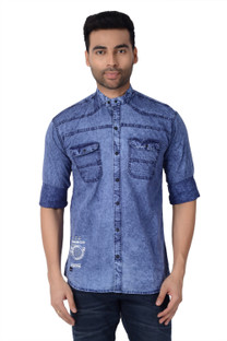The Hell Driver Men Solid Party Blue 