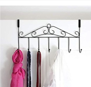 Hats Silver Scarves Bath Towels & Robes Men and Women Clothing Rack 5 Hooks KeepTpeeK Over The Door Hook Hanger Organizer for Coats Leashes Purses Hoodies 