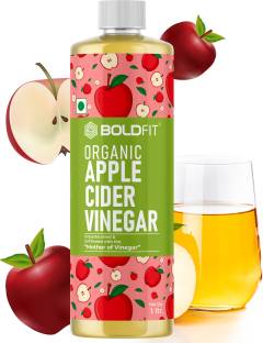 BOLDFIT Organic Apple Cider Vinegar With Mother Acv For Weight Loss 100% Raw Acv (Veg) Vinegar