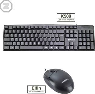 zebion k500 + Elfin combo Wired USB Desktop Keyboard
