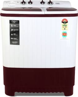 MarQ By Flipkart 8 kg 5 Star Rating Semi Automatic Top Load White, Maroon
