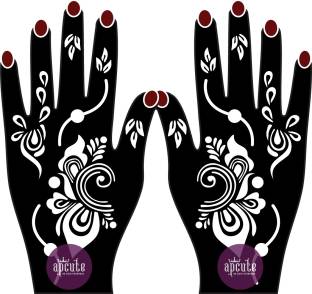 APCUTE henna tattoo kit - Mehandi Design Stencils for girls, womens - Price  in India, Buy APCUTE henna tattoo kit - Mehandi Design Stencils for girls,  womens Online In India, Reviews, Ratings