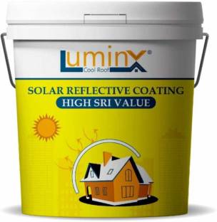 LUMINX Solar Heat Reflective Cool Roof Coating -10kg 400 sqft High SRI, Heat Resistance, Elastomeric Emulsion Wall Paint