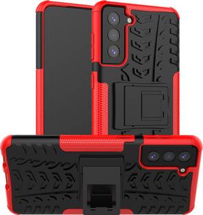 Accessories Kart Back Cover for Samsung S21 FE Dazzle tyre cae with kick stand