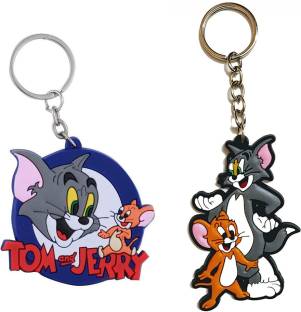 ShopTop Jerry & Tom Single sided Combo Premium Keychain for Bike Key Chain