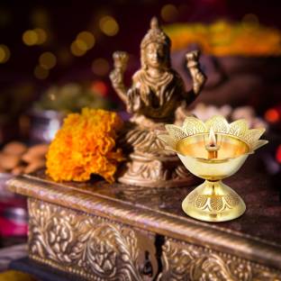 Shubhkart Devdas Deep Brass Table Diya