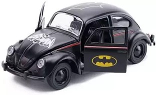 1/32 Scale Diecast Car Model Black Beetle Alloy Classic Batman Vehicles Toy Gift 