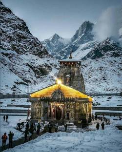 Kedarnath Temple Multicolor Photo Paper Print Poster Photographic Paper - Religious posters in India - Buy art, film, design, movie, music, nature and educational paintings/wallpapers at Kedarnath Temple Multicolor Photo Paper Print Poster Photographic Paper - Religious posters in India - Buy art, film, design, movie, music, nature and educational paintings/wallpapers at