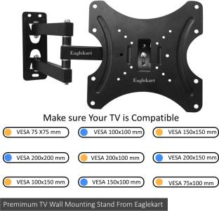 Eaglekart LCD/LED/PLASMA TV Swivel Type Movable Wall mount Bracket for oneplus MI Sony VU TV Stand Bas... ₹749 ₹1,499 50% off Free delivery