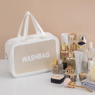 Obagi OBAGI Cosmetic Make Up Toiletry Travel Wash Bag in White 