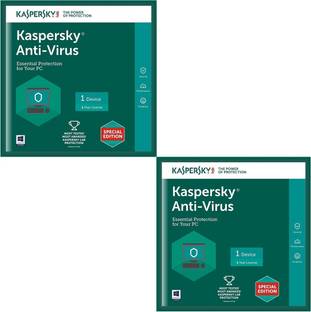 Kaspersky Antivirus Software 2017 New Slim Pack 2pc 1year 2cd ...