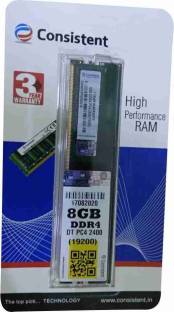 Consistent 2400 DDR4 8 GB (Single Channel) PC (Desktop 8gb ddr4 ram)