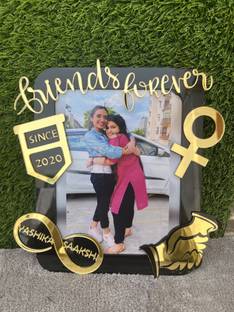 VINKS CRAFT Acrylic Personalized, Customized Gift Best Friends Reel Photo Collage gift for Friends, BFF with Frame, Birthday Gift,Anniversary Gift Wall