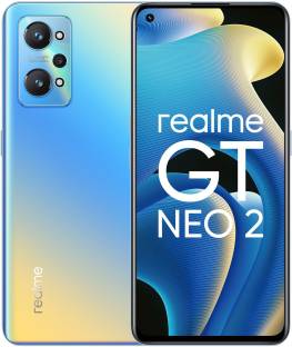 Add to Compare realme GT NEO 2 (NEO Blue, 128 GB) 4.418,216 Ratings & 2,480 Reviews 8 GB RAM | 128 GB ROM 16.81 cm (6.62 inch) Full HD+ Display 64MP + 8MP + 2MP | 16MP Front Camera 5000 mAh Battery Qualcomm Snapdragon 870 Processor 1 Year Warranty for Mobile and 6 Months for Accessories ₹31,999 ₹34,999 8% off Free delivery Upto ₹27,000 Off on Exchange Bank Offer