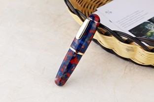 Majohn Q1 Fountain Pen Fine Nib Little Fat Man Transparent Eyedropper Filling Pocket Pen Large Capacity 