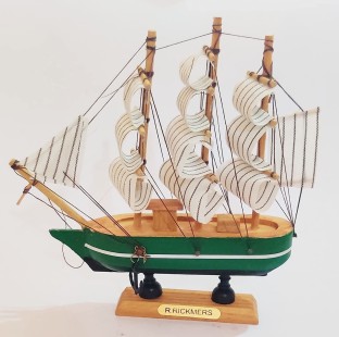 Wooden Decorative Sailing Ship Showpiece/Showcase for home decor 