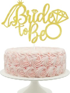  Glitter Bachelorrette addio al nubilato Swirly  Bride to Be cake topper   topper per torta con cute Heart Silver 