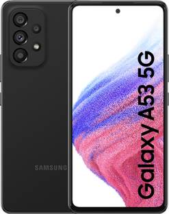 Add to Compare SAMSUNG Galaxy A53 (Awesome Black, 128 GB) 4701 Ratings & 75 Reviews 6 GB RAM | 128 GB ROM | Expandable Upto 1 TB 16.51 cm (6.5 inch) Full HD+ Display 64MP + 12MP + 5MP + 5MP | 32MP Front Camera 5000 mAh Lithium Ion Battery Exynos Octa Core Processor Processor 1 Year Manufacturer Warranty for Device and 6 Months Manufacturer Warranty for In-Box ₹31,999 ₹38,990 17% off Free delivery Upto ₹29,000 Off on Exchange No Cost EMI from ₹5,333/month