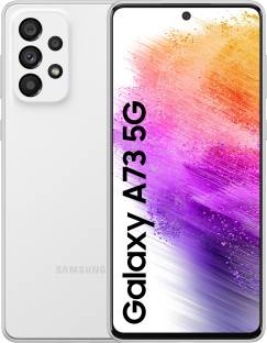 Add to Compare SAMSUNG Galaxy A73 5G (Awesome White, 128 GB) 4.21,165 Ratings & 156 Reviews 8 GB RAM | 128 GB ROM | Expandable Upto 1 TB 17.02 cm (6.7 inch) Full HD+ Display 108MP + 12MP + 5MP + 5MP | 32MP Front Camera 5000 mAh Li-ion Battery Qualcomm Snapdragon 778G Processor 1 Year Manufacturer Warranty for Device and 6 Months Manufacturer Warranty for In-Box ₹41,999 ₹47,490 11% off Free delivery Upto ₹19,500 Off on Exchange No Cost EMI from ₹7,000/month