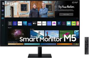 SAMSUNG M5 27 inch Full HD LED Backlit VA Panel Monitor (1 Billion Color, Smart TV Bluetooth, IOT, Spe...