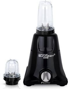 Silentpowersunmeet 600-watts Mixer Grinder with 2 Bullets Jars (530ML and 350ML) TAMG133 Mixer Grinder with 2 Bullets Jars Set 600 Mixer Grinder (2 Jars, Black)